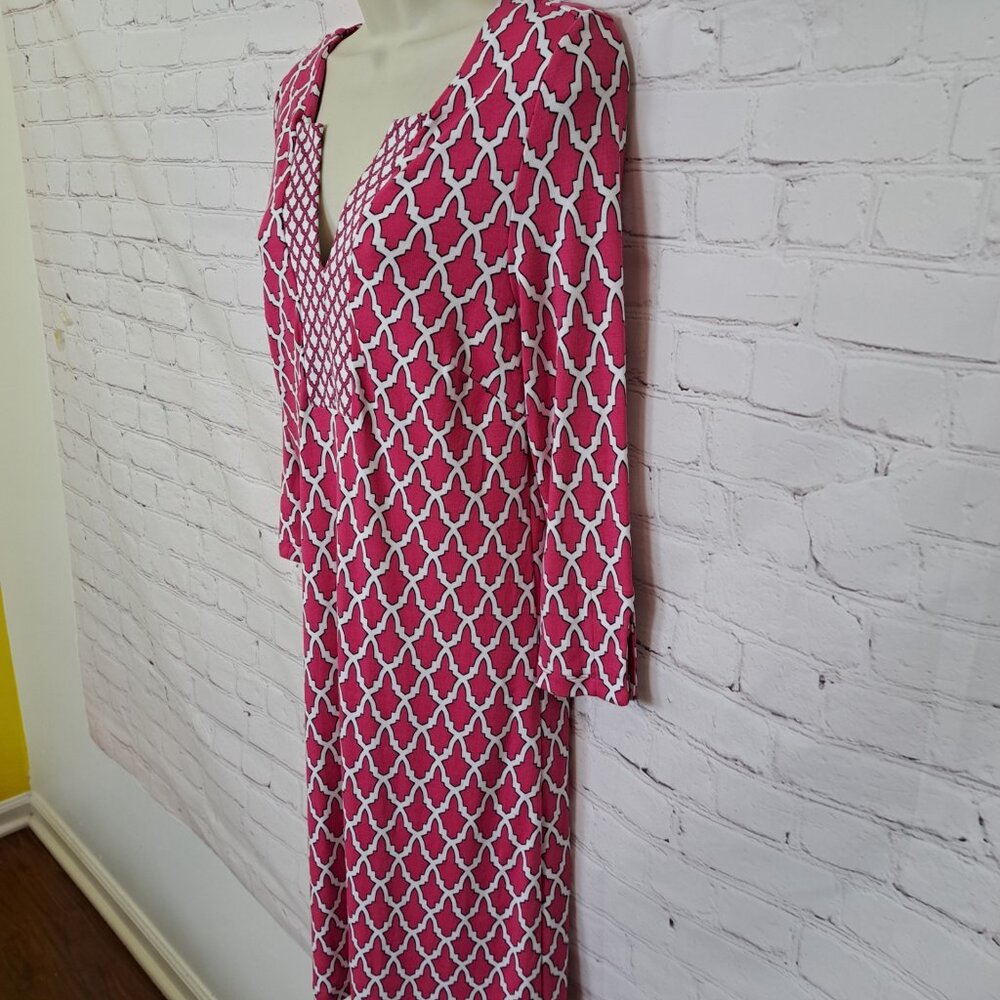 Crown & Ivy Comfy Geometric Beachy Casual Dress Size Small - Picture 2 of 10